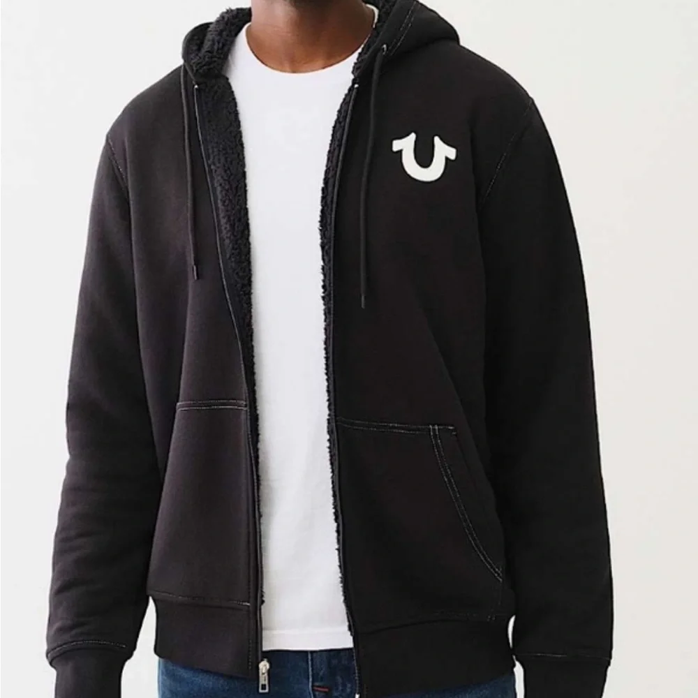 True Religion Buddha Sherpa Zip Hoodie‎ Medium